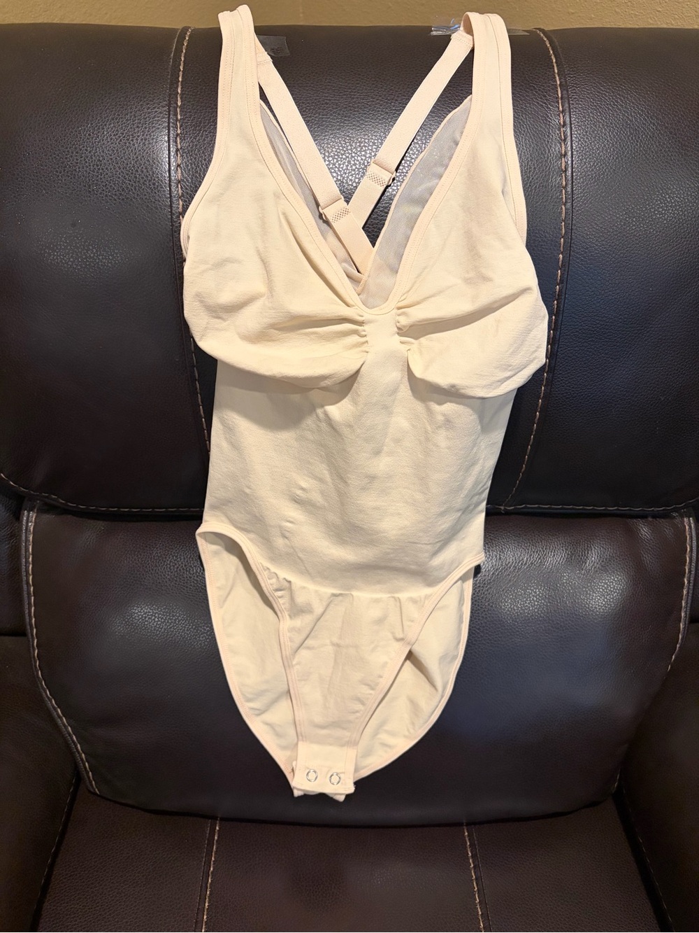 Women’s Shapewear One-Piece Bodysuit with Adjustable Straps XL